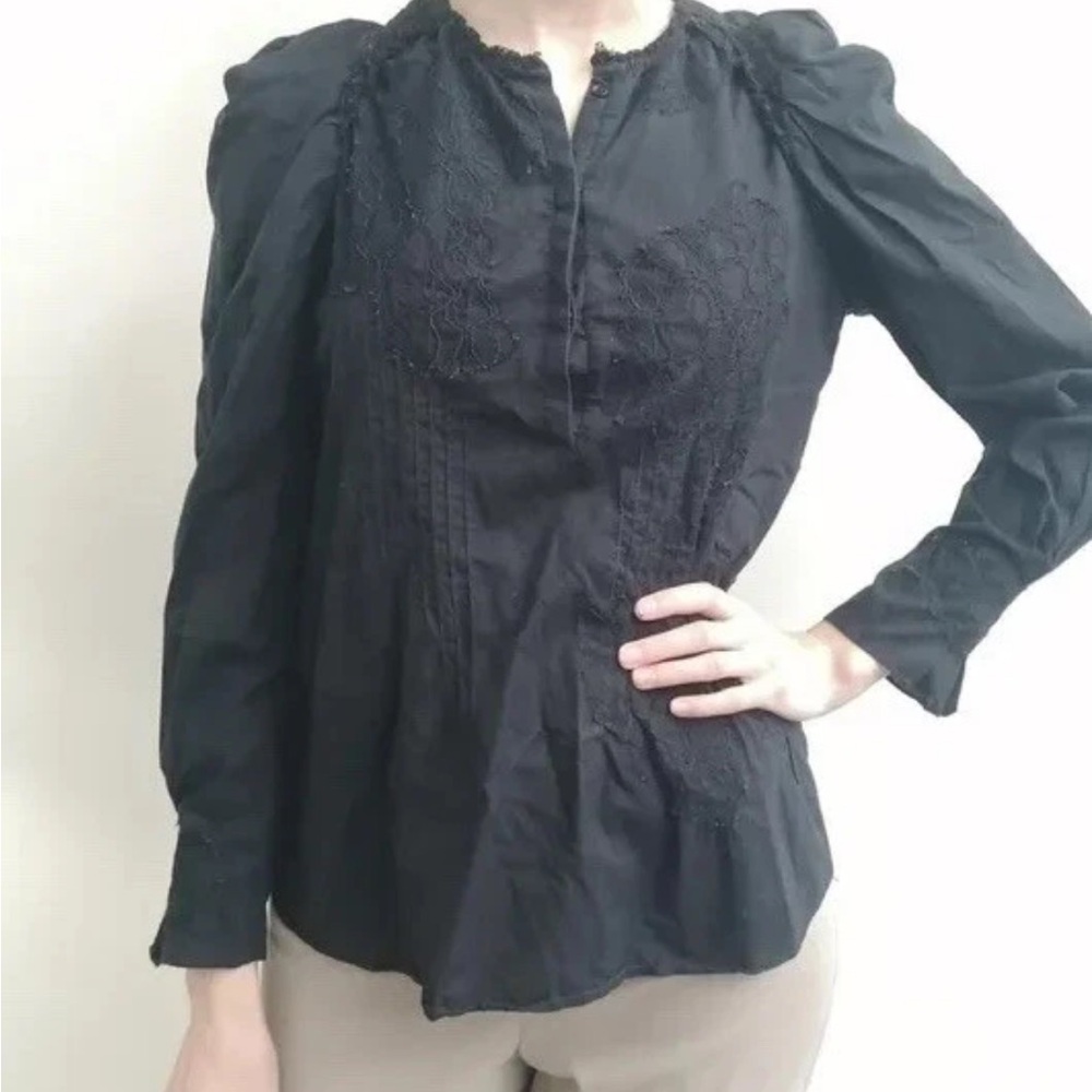 Vanessa Bruno vintage runway Black Women's Top lace S